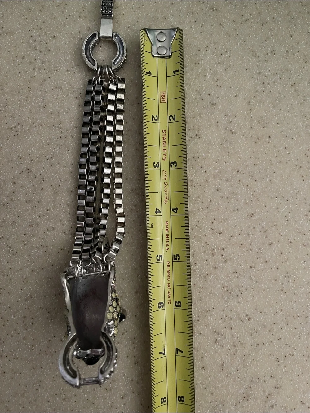 Betsey Johnson Silver-tone Panther 7 in bracelet with Crystal Accents Great Cond - Picture 8 of 10